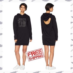 Juicy Couture Logo Fleece Hooded Dress